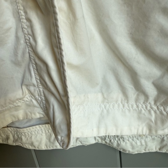 Athleta White Cotton Long Sleeve Mock Neck Full Zip Vista Windbreaker Jacket XXS - Picture 16 of 16